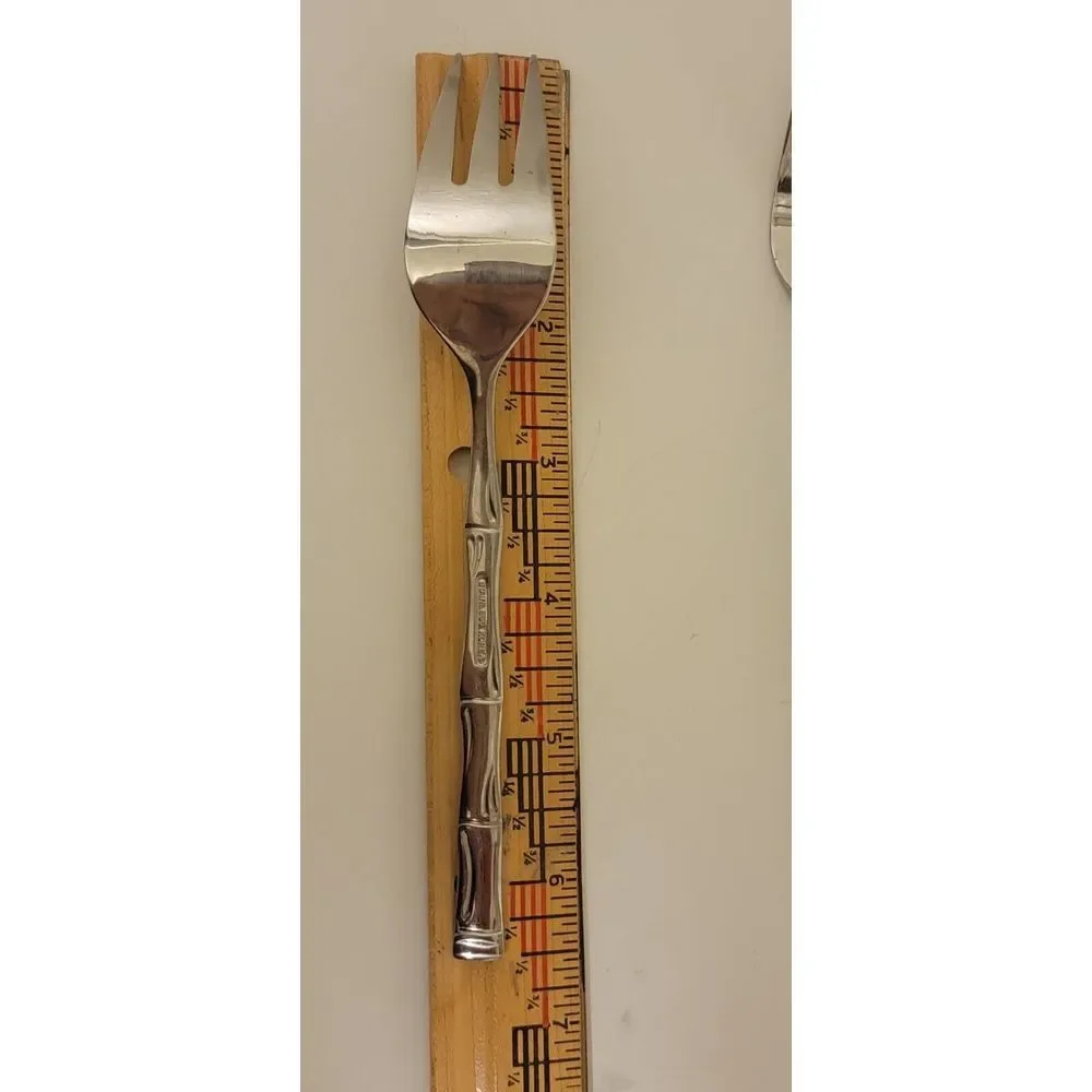EXOTIC BAMBOO Set of 6 Salad Forks 6‎ 1/2